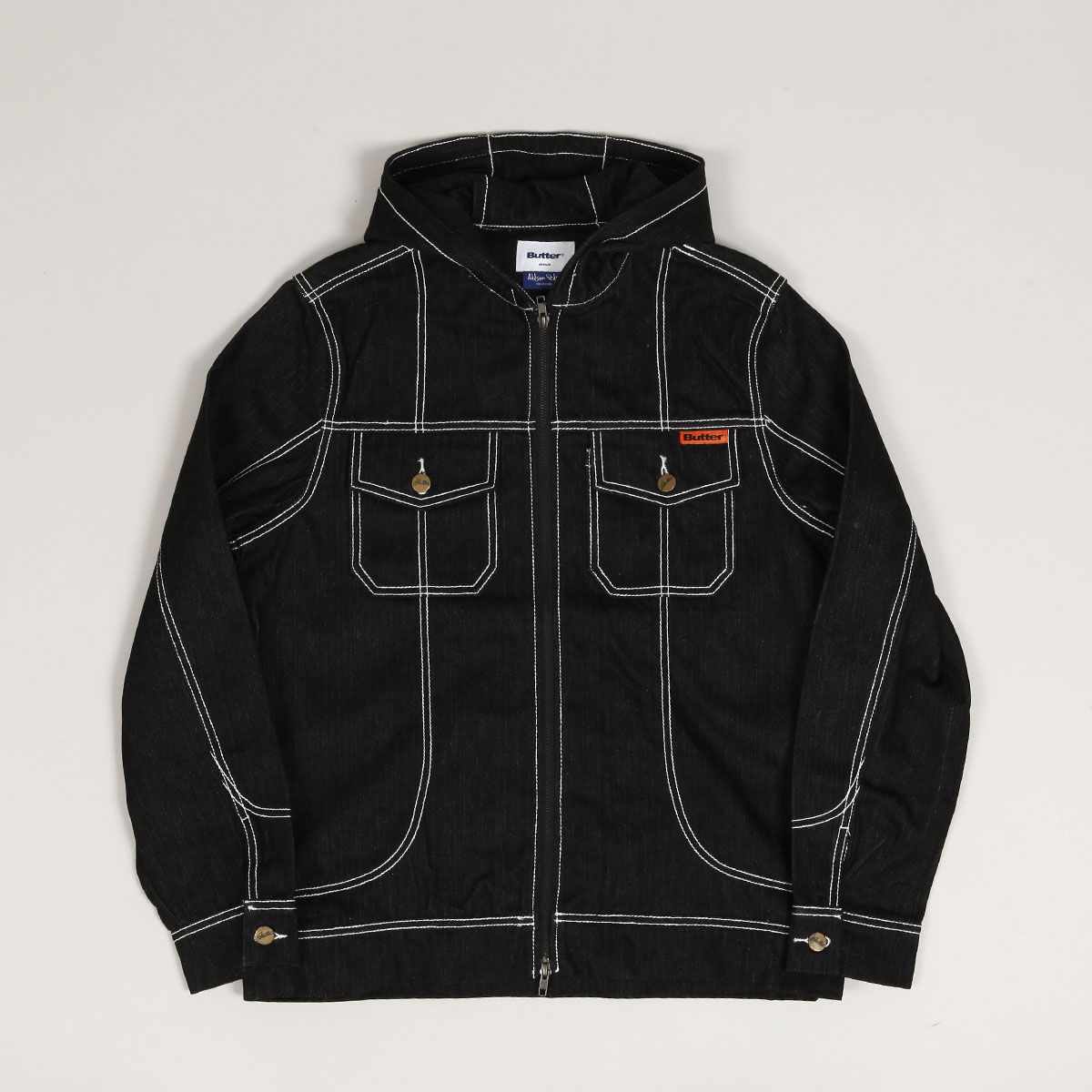 Яке Butter Goods Butter Goods Adilson Denim Jacket Черно | butter-goods-adilson-denim-jacket-black, 1