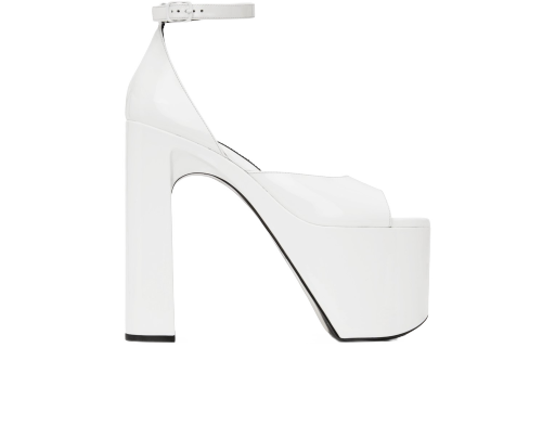 Кецове и обувки Balenciaga Camden 160 Heeled Sandals "White" Бяло | 742308 WA980