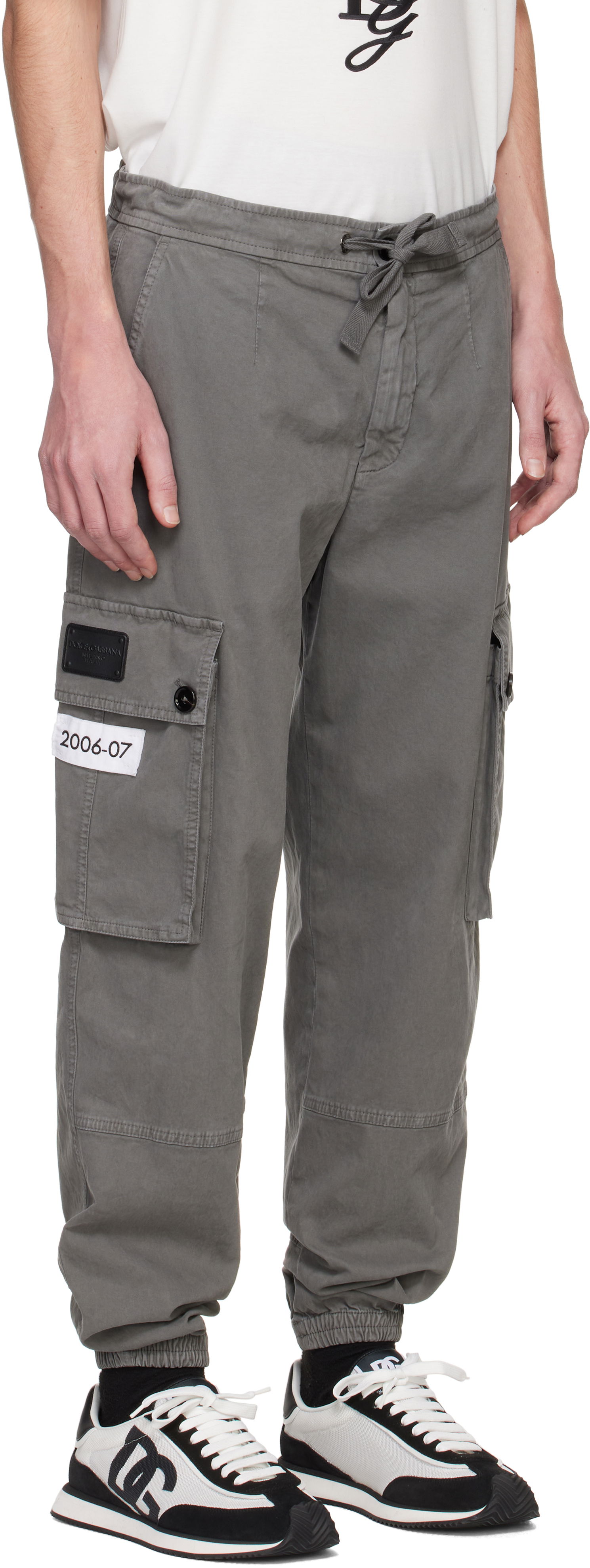 Карго панталони Dolce & Gabbana Cargo Pants Сиво | GVCYHTG8LH2, 1