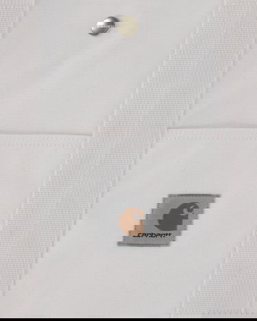 Голяма пазарска чанта Carhartt WIP Canvas Tote Bag Бяло | I033102 D602, 5