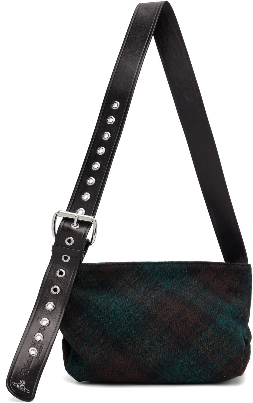 Чанта през рамо Vivienne Westwood Maxime Small Tartan Crossbody Bag with Eyelet Strap Многоцветен | 4803001CW-W018E-