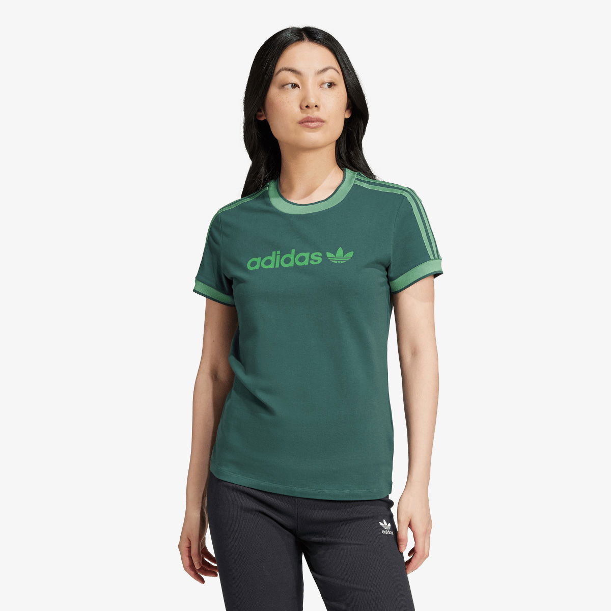Тениска adidas Originals BADGE SLIM TEE Зелено | JJ1504, 0