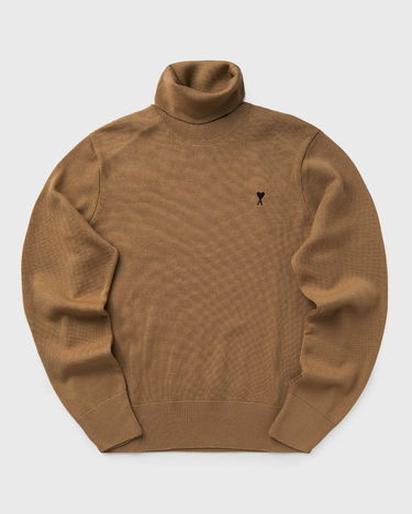 Пуловер AMI AMI De Coeur Turtleneck Sweater Кафяво | HKS827.001-288, 1