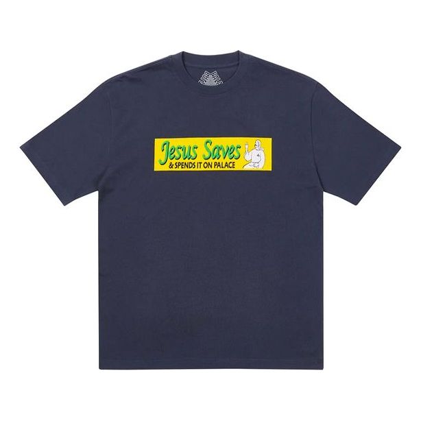 Тениска Palace Palace Jesus Saves Tee Тъмно синьо | P20TS047