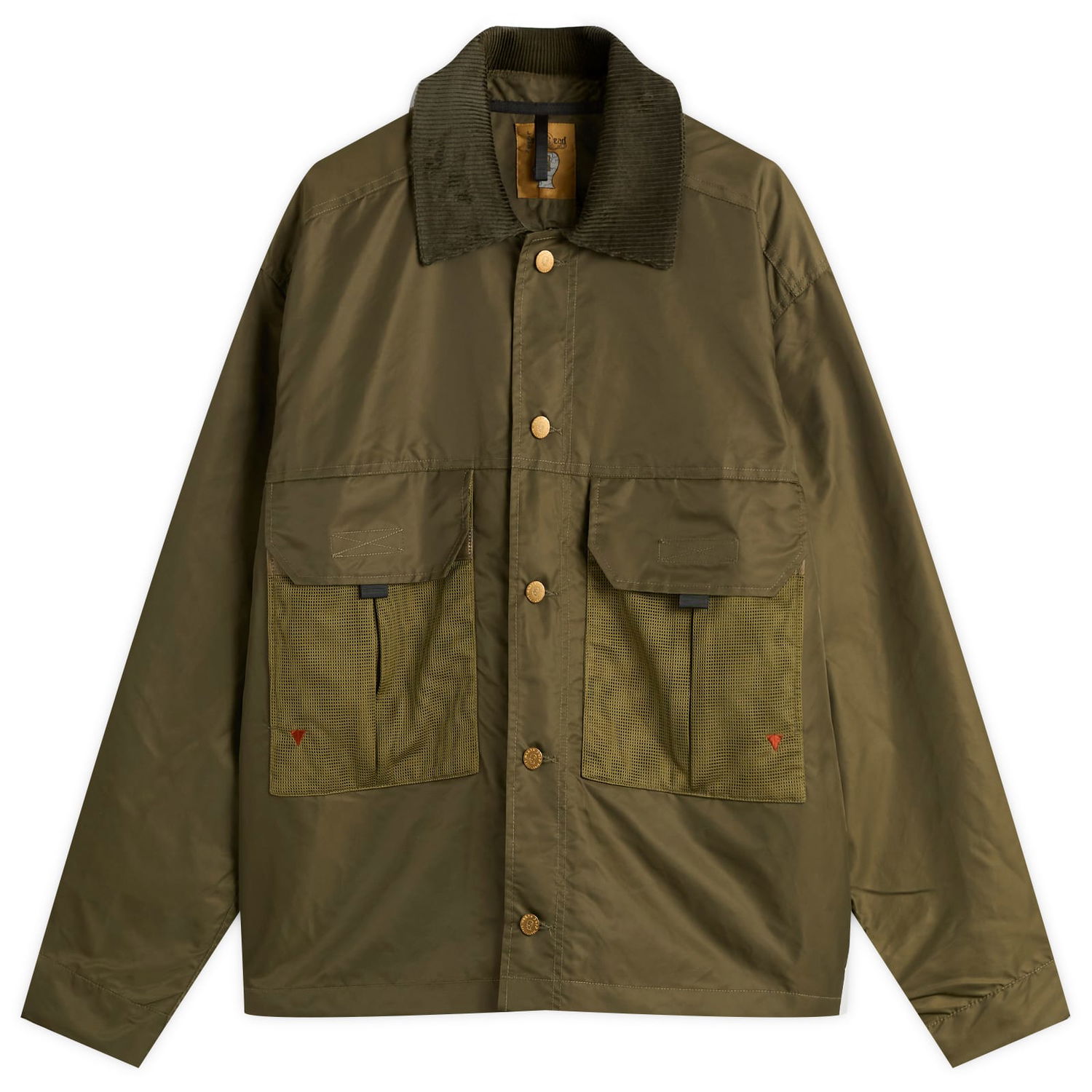 Яке Brain Dead Brain Dead Cropped Chore Jacket, Size Large Зелено | BDF25O000046-GRN, 0