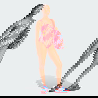 Бански adidas Performance Sportswear FARM Rio 3-Stripes CLX Swimsuit Червено | IT8584, 3