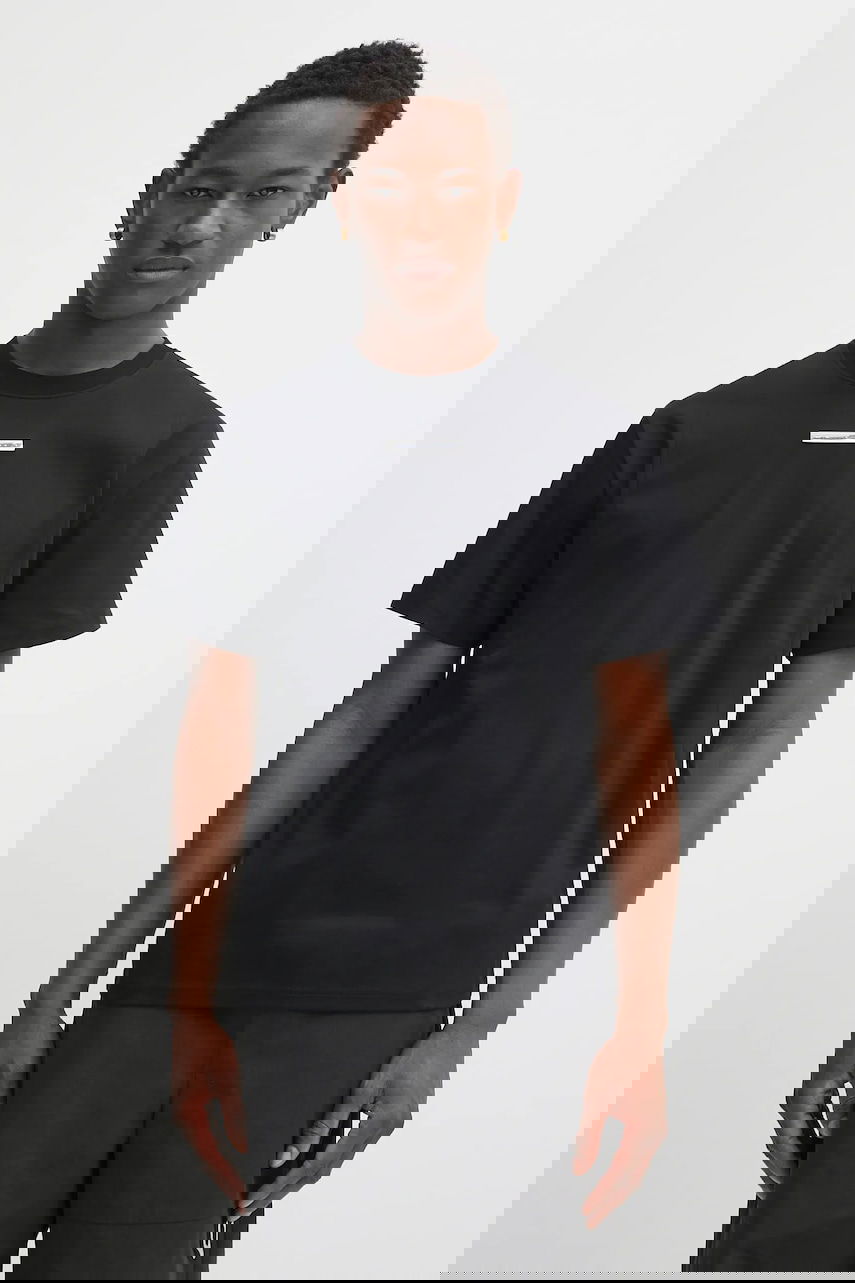 Тениска HELIOT EMIL Heliot Emil Cotton T-Shirt Черно | PREAW25.M.09.139.BLK01, 0