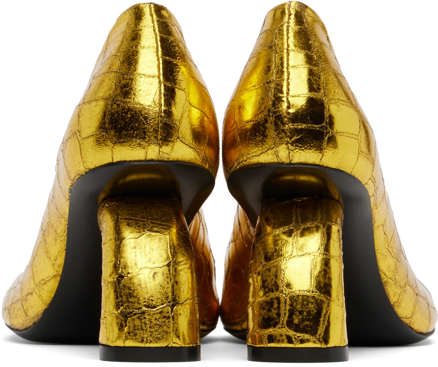 Кецове и обувки Dries Van Noten Dries Van Noten Square Toe Heels Металик | WS251-1551-208, 1