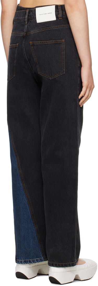 Дънки Feng Chen Wang Feng Chen Wang Paneled Jeans Синьо | FUF16TR19, 2