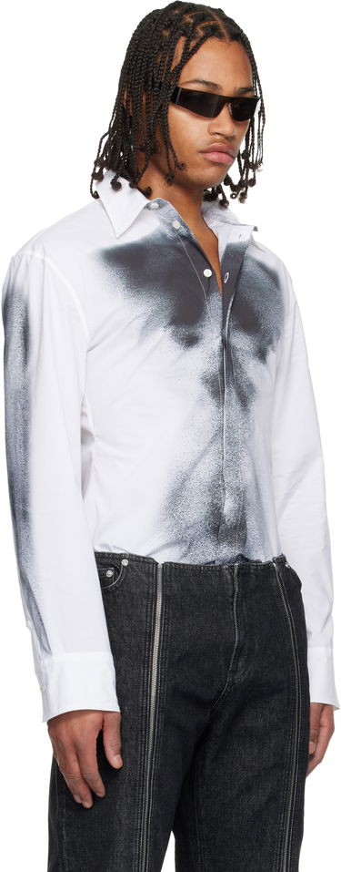 Риза Jean Paul Gaultier Jean Paul Gaultier Printed Body Dust Shirt Бяло | 25/04-W-ST041-C071-0100, 1