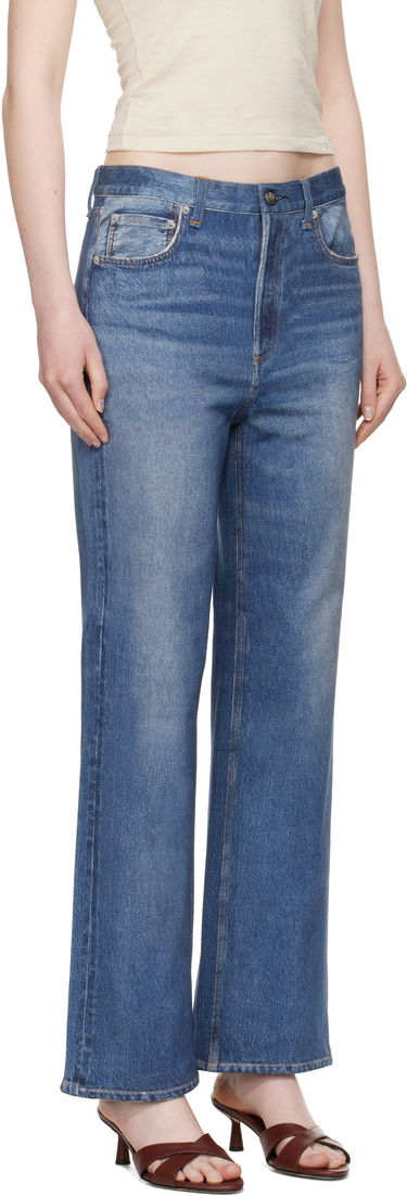 Дънки rag & bone rag & bone Miramar Terry Shea Ankle-Length Jeans Синьо | WCW25S70008200, 4