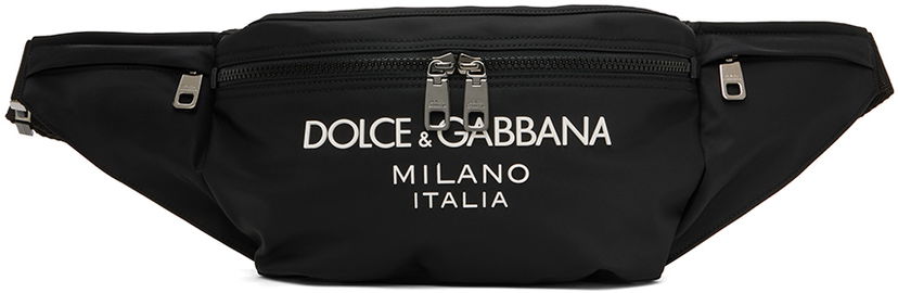 Чанта за кръста Dolce & Gabbana Black Sicilia DNA Pouch Черно | BM2194AG182