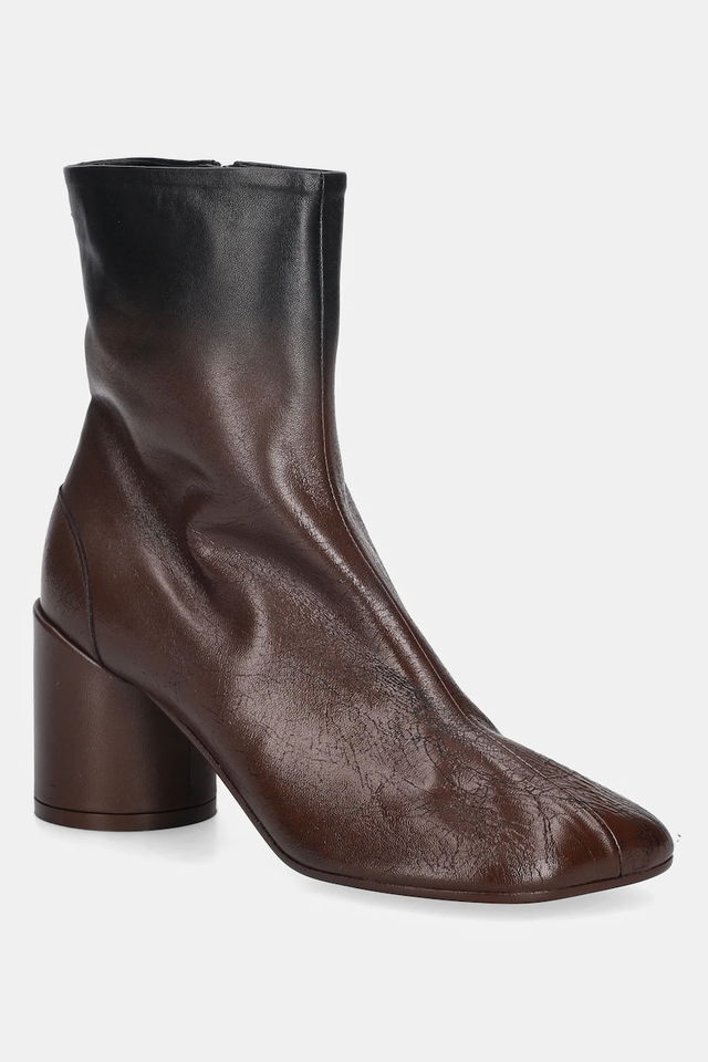 MM6 Maison Margiela Leather Heeled Ankle Boots