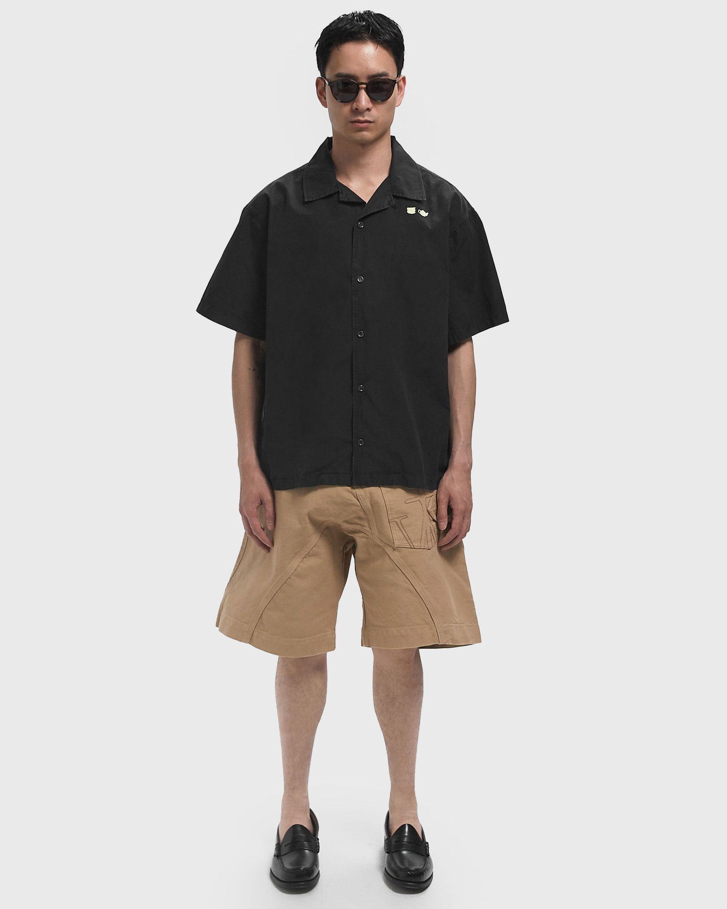 Риза JW Anderson Teacup and Teapot Embroidered Camp Collar Short Sleeve Shirt Черно | SH0371-PG1823-781, 1