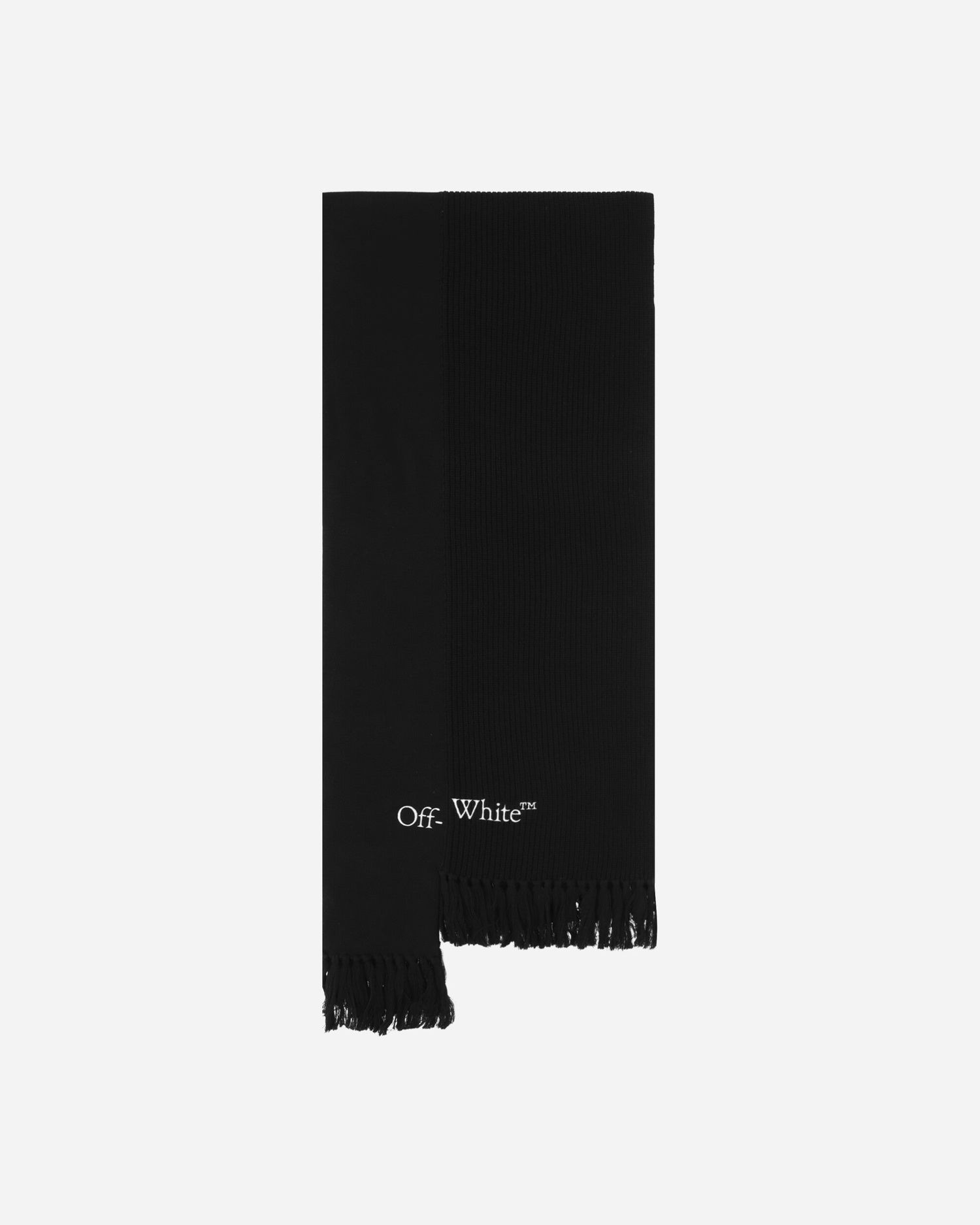 Шал Off-White Glitch Bookish Knit Scarf Black Черно | OMMA051F23KNI001 1001, 0