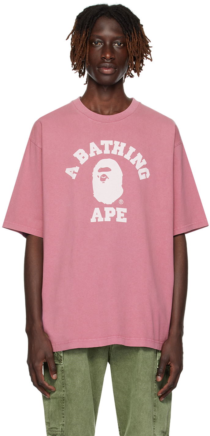 Тениска BAPE Printed T-Shirt Лилаво | 001CSJ301021M, 0