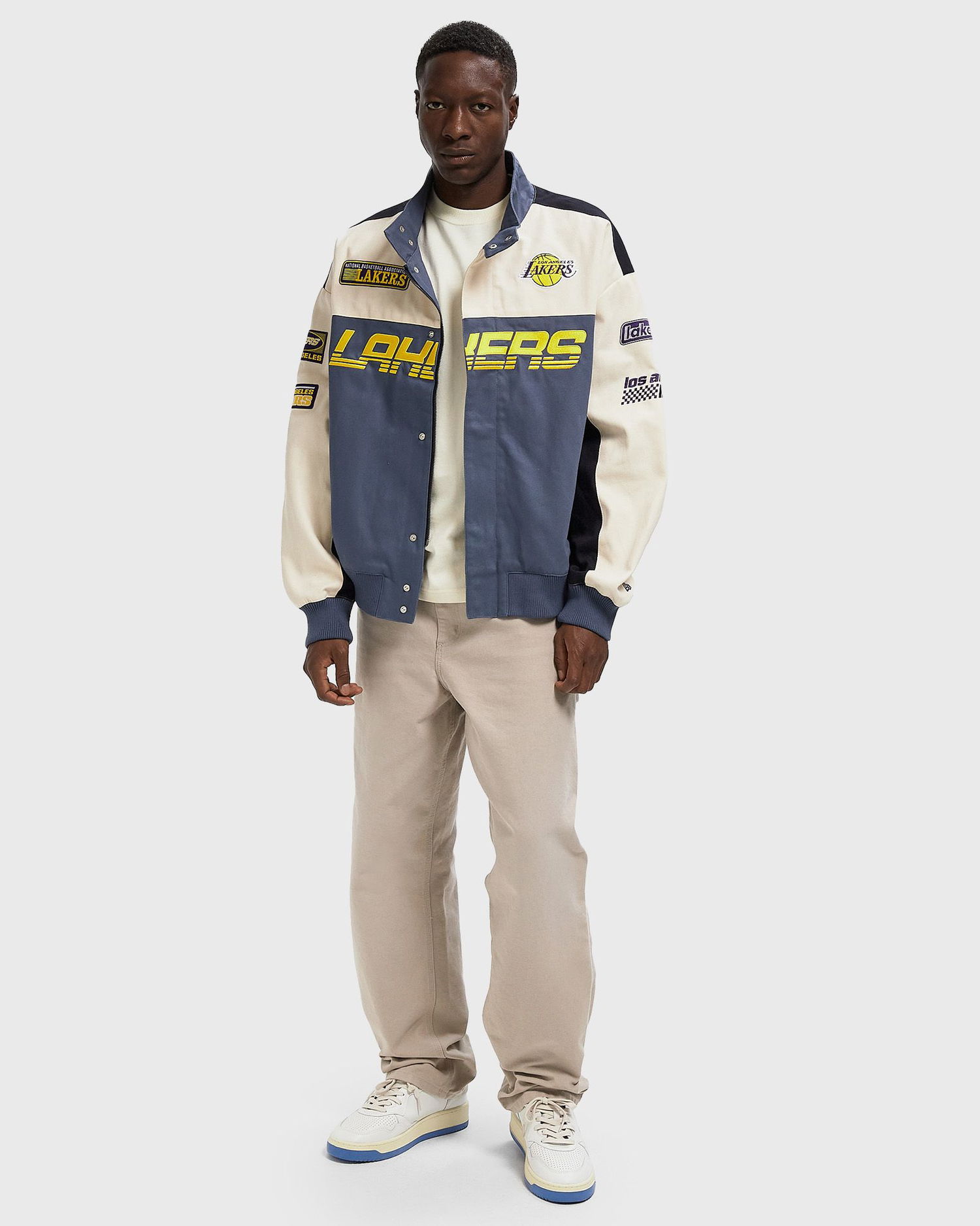 Яке New Era Los Angeles Lakers NBA Motorsport Jacket Синьо | 60684335, 1
