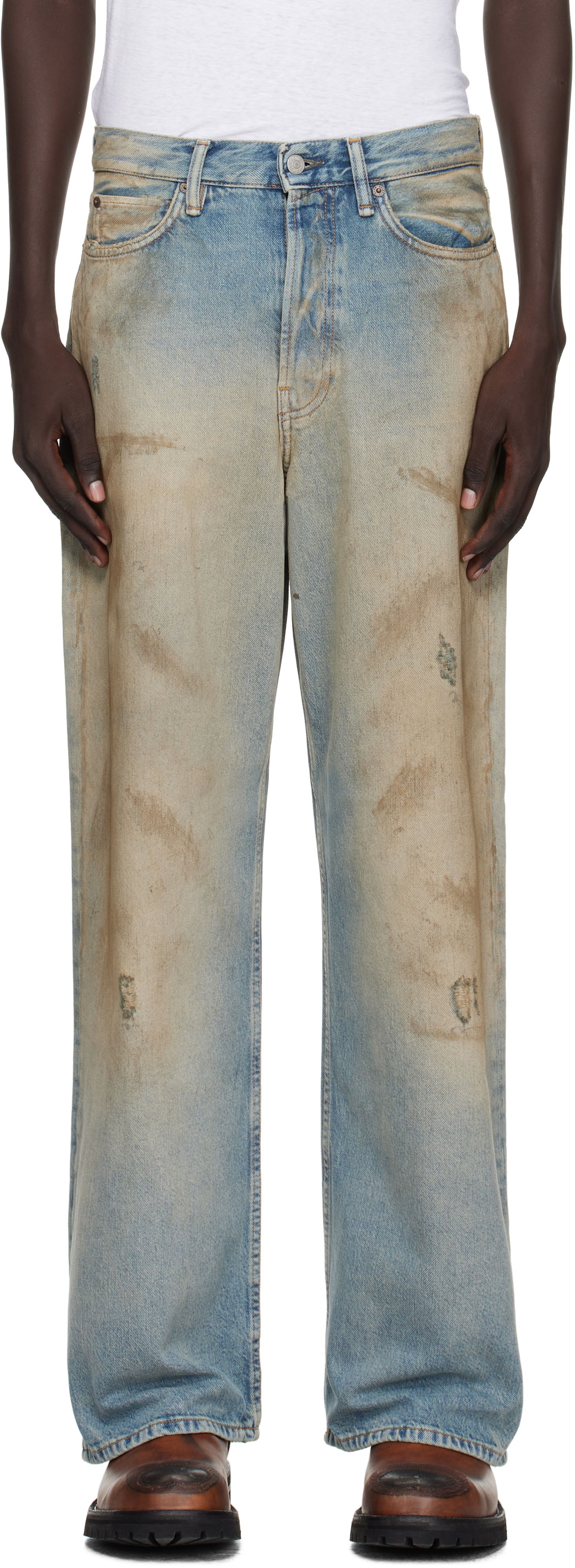 Дънки Acne Studios Acne Studios Loose Fit 1981 Jeans Синьо | C00101-, 0