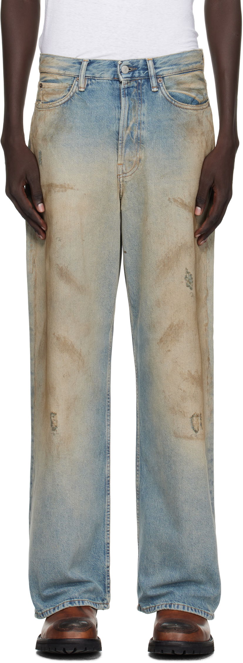 Дънки Acne Studios Acne Studios Loose Fit 1981 Jeans Синьо | C00101-
