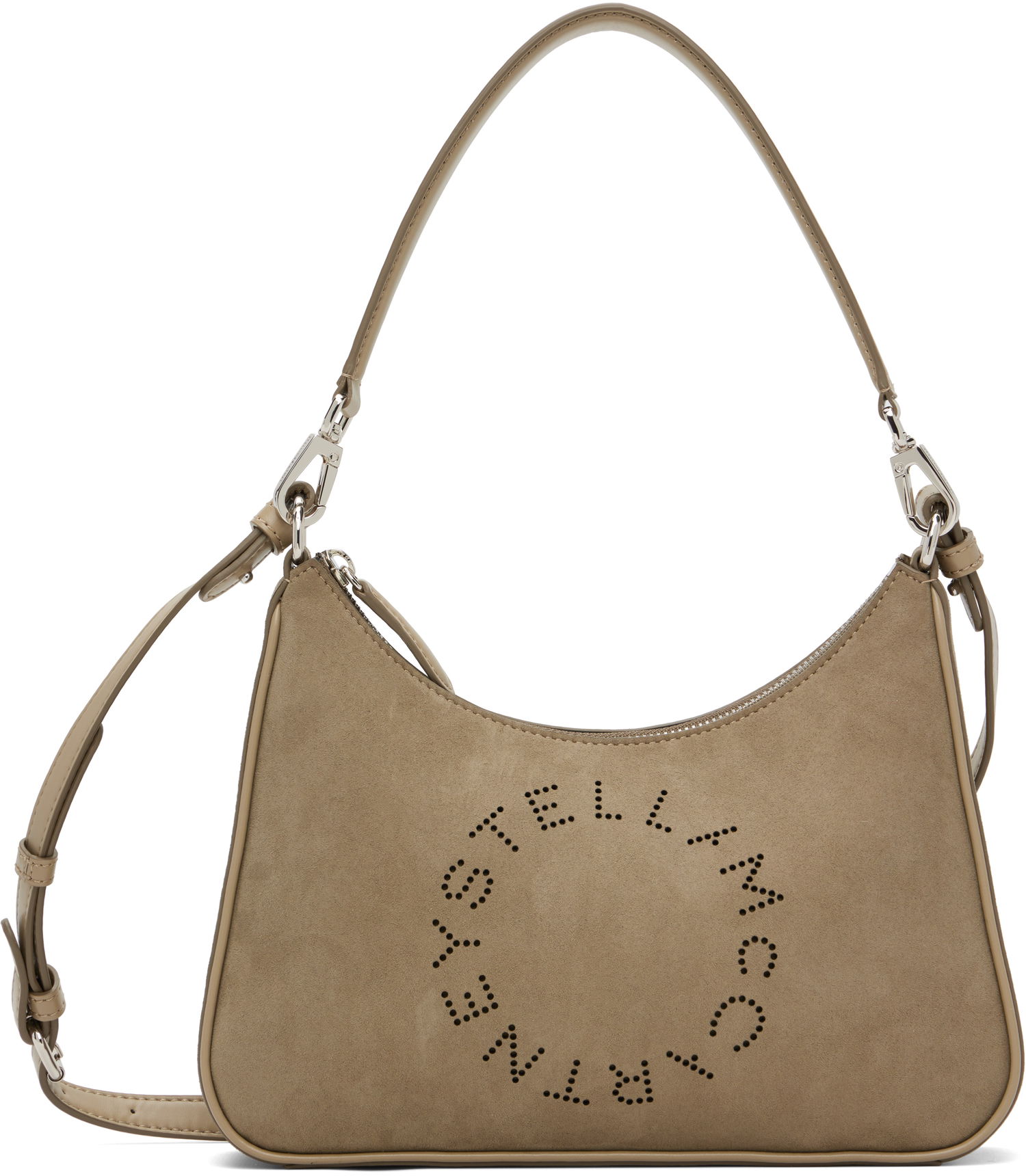Чанта през рамо Stella McCartney Stella McCartney Alter Suede Shoulder Bag Бежово | 7B0104WP0590, 0