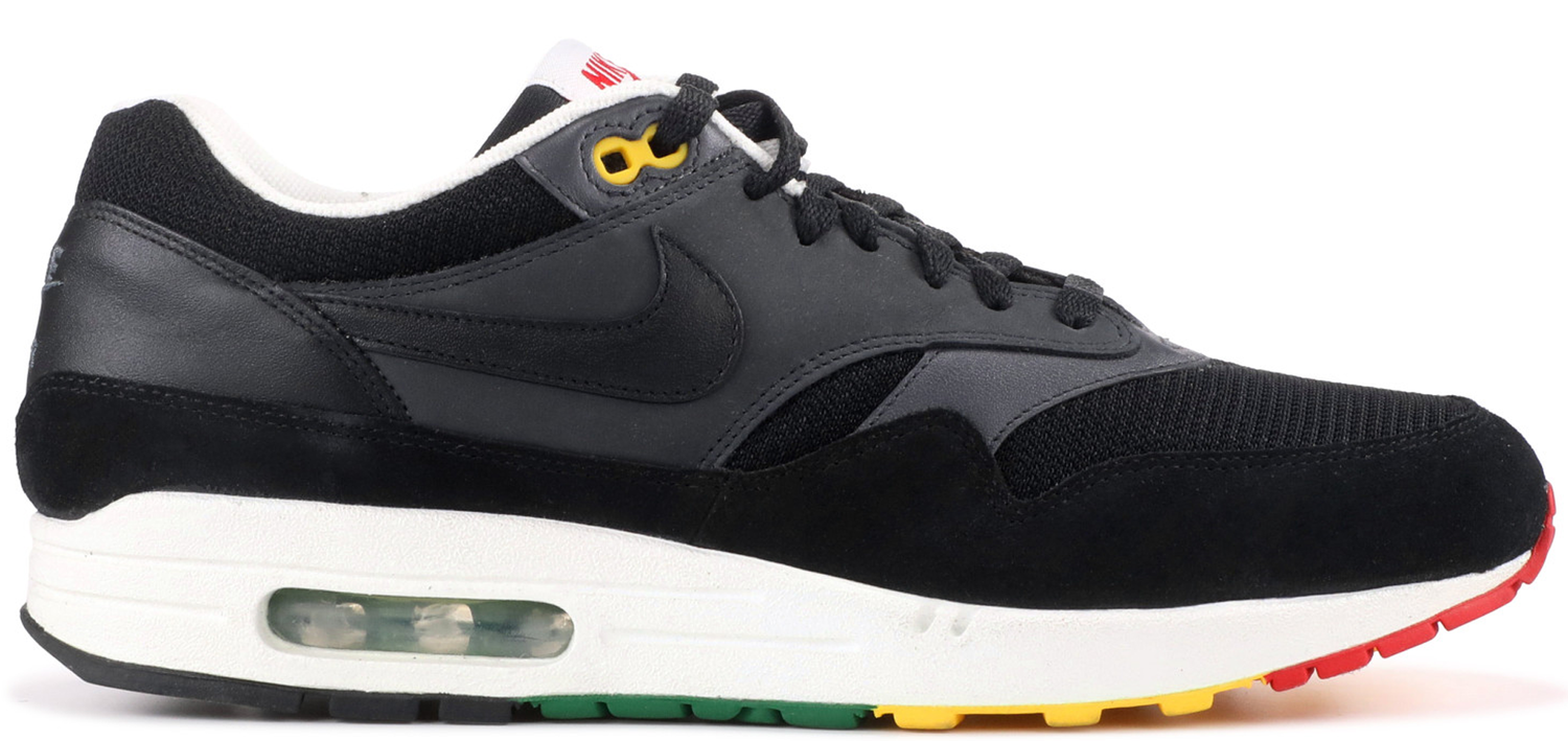 Кецове и обувки Nike Air Max 1 Rasta Черно | 307133-003, 0