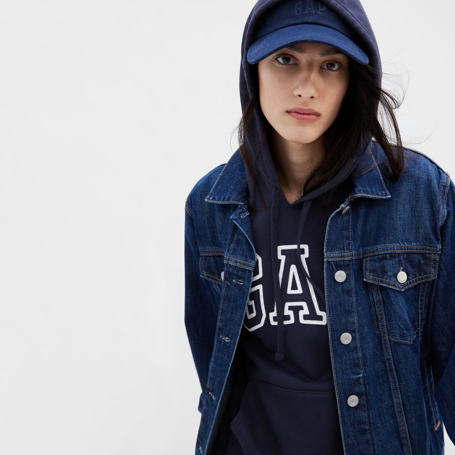 Суитчър GAP Heritage Hoodie Тъмно синьо | 463506-00, 0