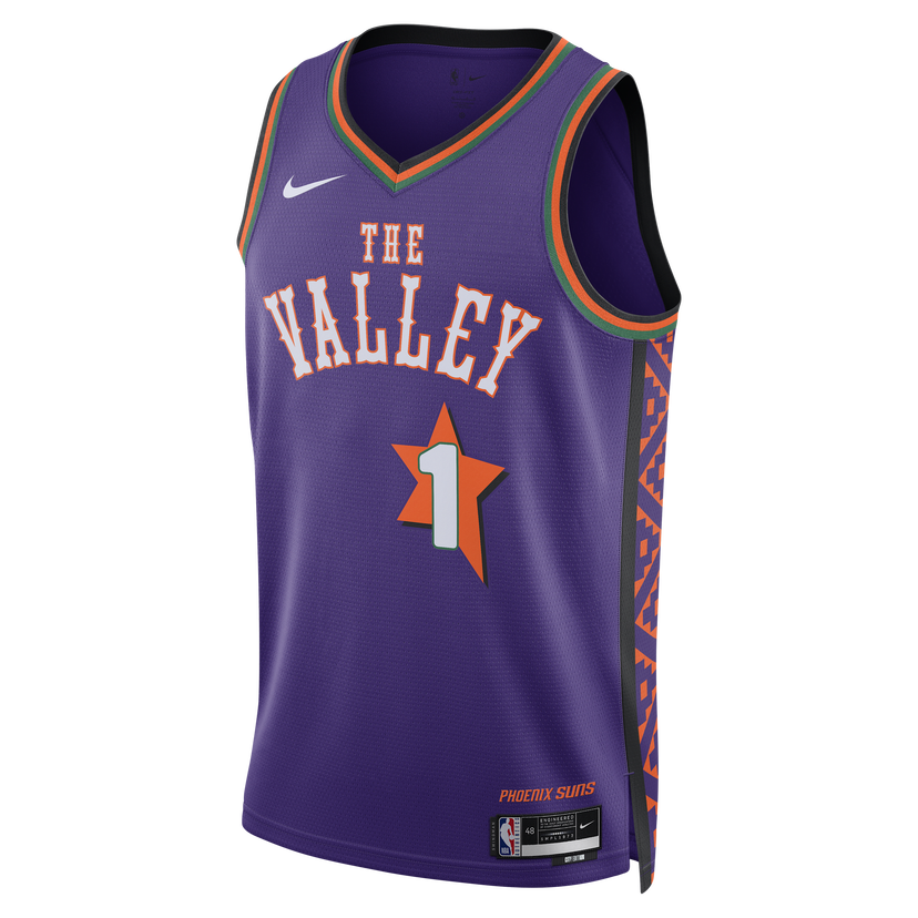 Фланелка Nike Dri-FIT NBA Swingman Devin Booker Phoenix Suns City Edition Basketball Jersey Лилаво | FQ4356-504