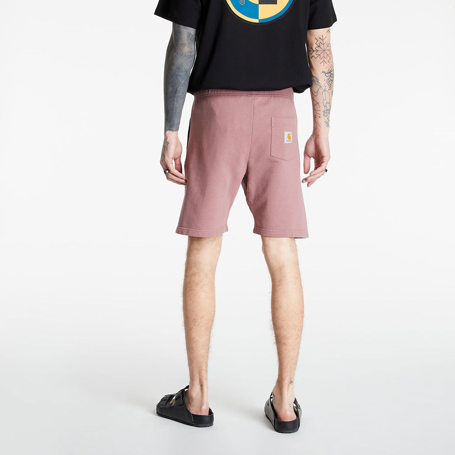 Къси панталони Carhartt WIP WIP Pocket Sweat Лилаво | I027698, 1
