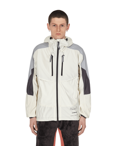 Яке and wander x Slam Jam Raschel Rip Shell Hooded Jacket Бяло | AWW-FT137 13, 0