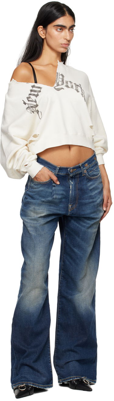 Дънки R13 R13 Damon Wide-Leg Jeans Синьо | R13W3147-D144A, 3
