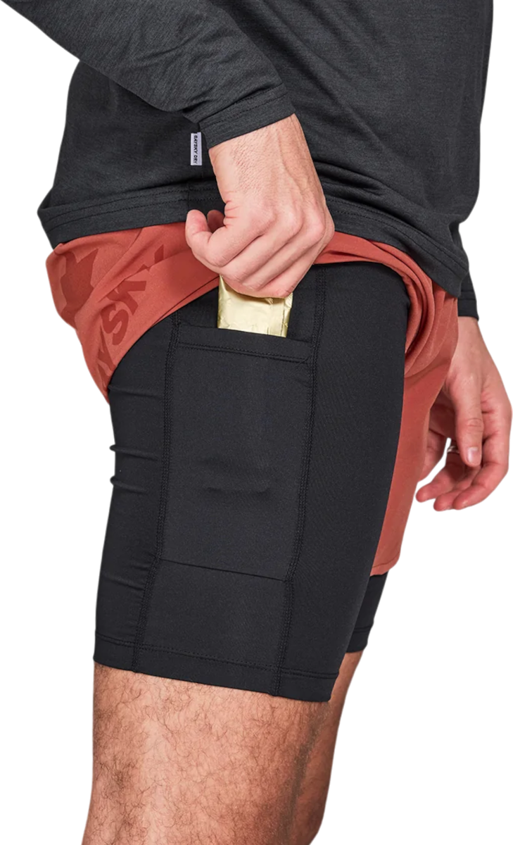 Къси панталони Saysky Saysky 2 in 1 Pace Shorts Червено | nmrsh20c505, 1