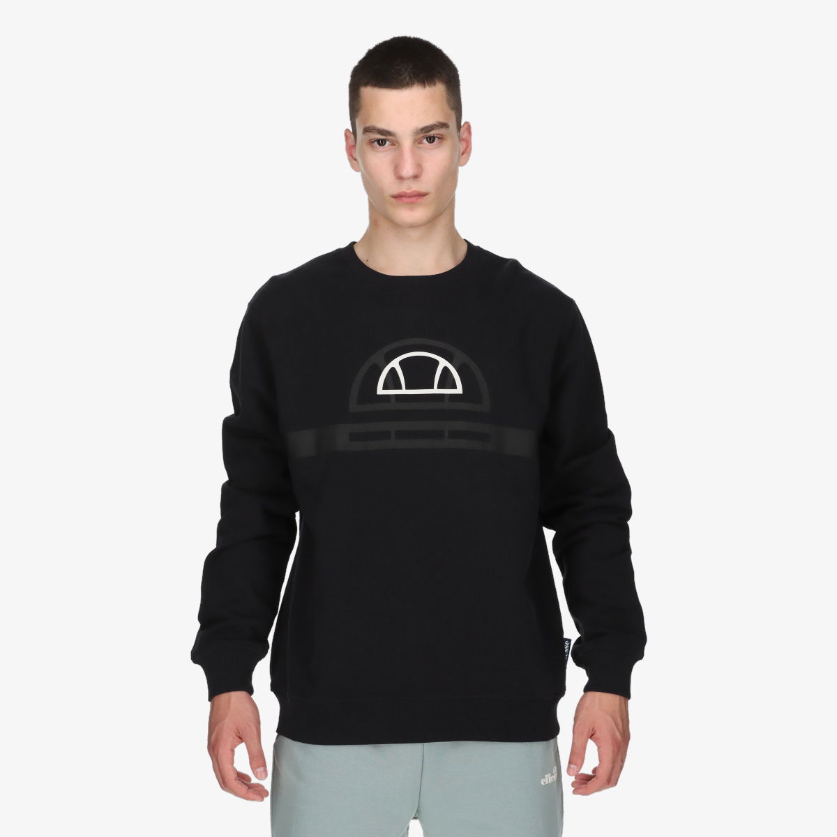 Суитчър Ellesse Men's Crewneck Sweatshirt Черно | ELA253M601-01, 1