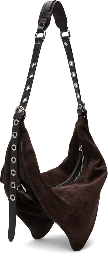 Чанта през рамо BY FAR BY FAR Trayana Suede & Nappa Leather Shoulder Bag Кафяво | MWBSB063MM050BR054PL, 2
