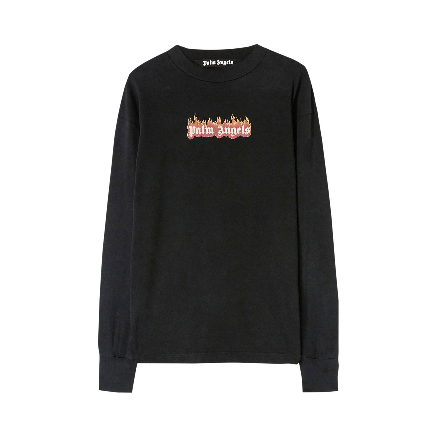 Тениска Palm Angels Burning Logo Classic Tee Черно | PMAB002F22JER0021001, 1