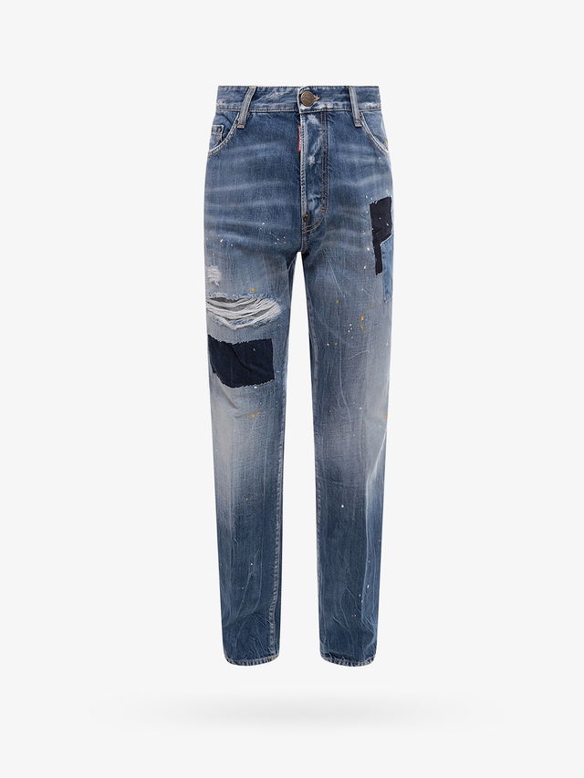 Slim-Fit Distressed Denim Jeans