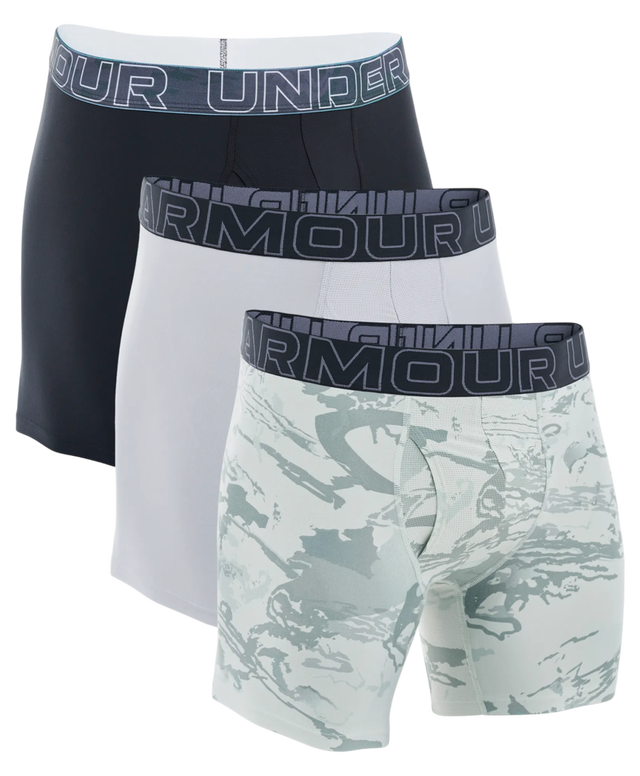 Under Armour UA Perf Tech Nov 6in Boxer Briefs - 3 Pack