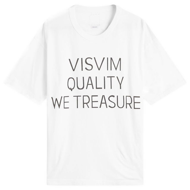 Jumbo T-Shirt with 'VISVIM QUALITY WE TREASURE' print, Size Large