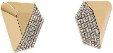 Обеци Amina Muaddi Giselle Crystal Earrings Металик | GISELE EARRING, 1