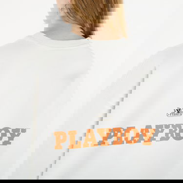 Суитчър Footshop Playboy x FTSHP Crewneck UNISEX Off White Бяло | FTSHP_520, 7