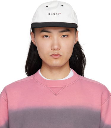 Шапка с козирка sacai Sacai x WTAPS Cotton Twill Cap Бяло | 25-0933S, 0