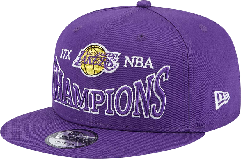 Шапка с козирка New Era 9FIFTY NBA Los Angeles Lakers Champions Patch Snapback Cap Лилаво | 60364222-lila