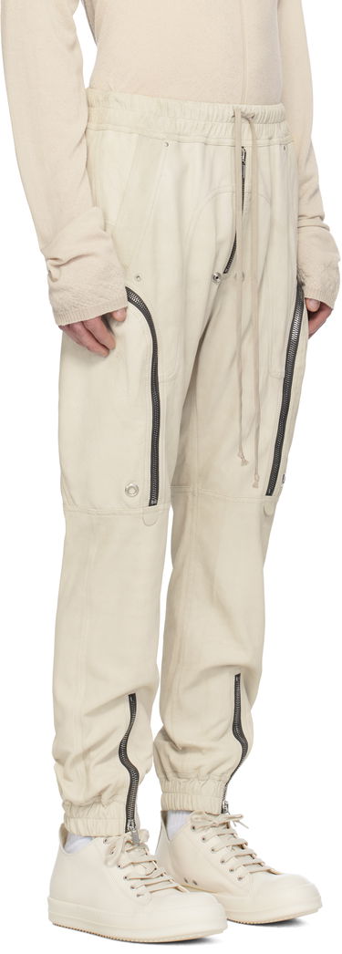 Карго панталони Rick Owens Rick Owens Hollywood Bauhaus Leather Cargo Pants Черно | RU01E5377 LBA, 4