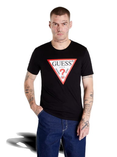 Тениска GUESS Triangle Logo T-shirt Черно | M2YI71I3Z11-JBLK