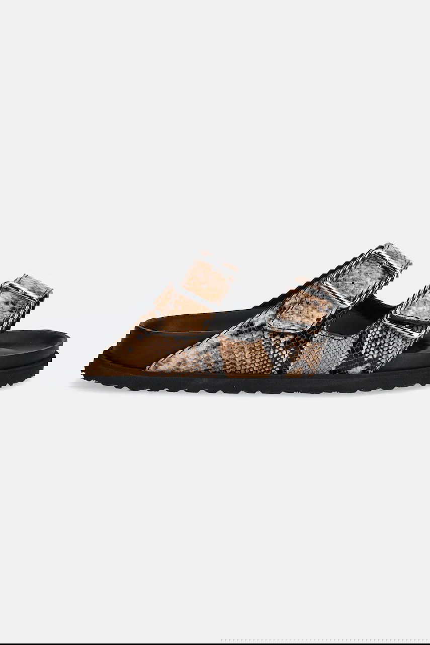 Кецове и обувки Birkenstock Birkenstock 1774 Arizona EXQ LE Double Buckle Slides Кафяво | 1030003, 1
