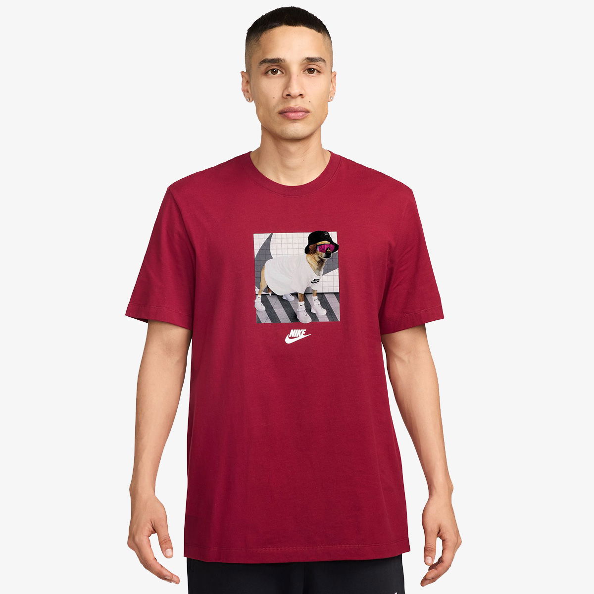 Тениска Nike HBR OPEN Graphic T-Shirt Червено | HJ3271-677, 0