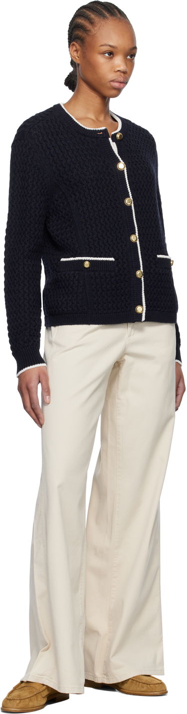 Пуловер rag & bone Rag & Bone Daria Knit Cardigan Тъмно синьо | WAS24P045SD45, 3