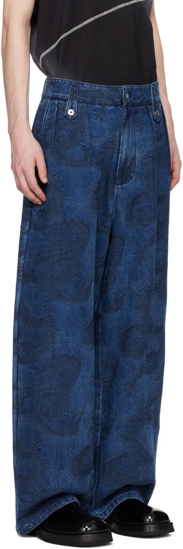 Дънки Feng Chen Wang Feng Chen Wang Dragon Denim Trousers Синьо | FUS17TR14, 1