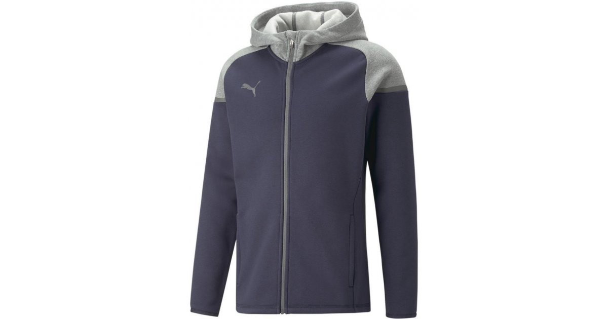 Суитчър Puma teamCup Casuals Full-Zip Hoodie Тъмно синьо | 657987-006, 1