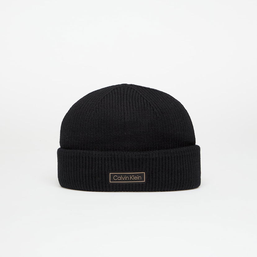 Шапка CALVIN KLEIN Calvin Klein Patch Chunky Rib Beanie Черно | LV04D8058G UB1