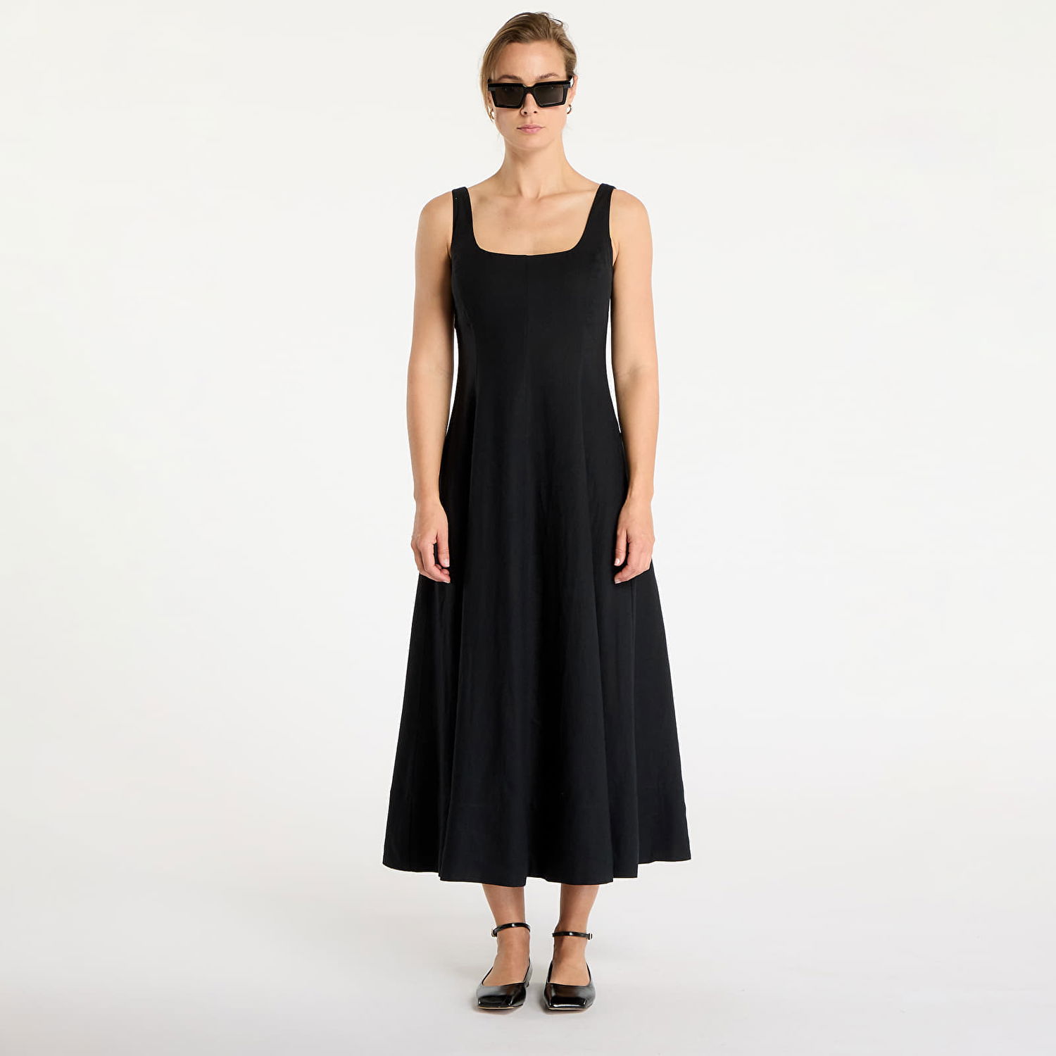 Pокля GAP Square Neck Maxi Dress Черно | 770475-01, 0